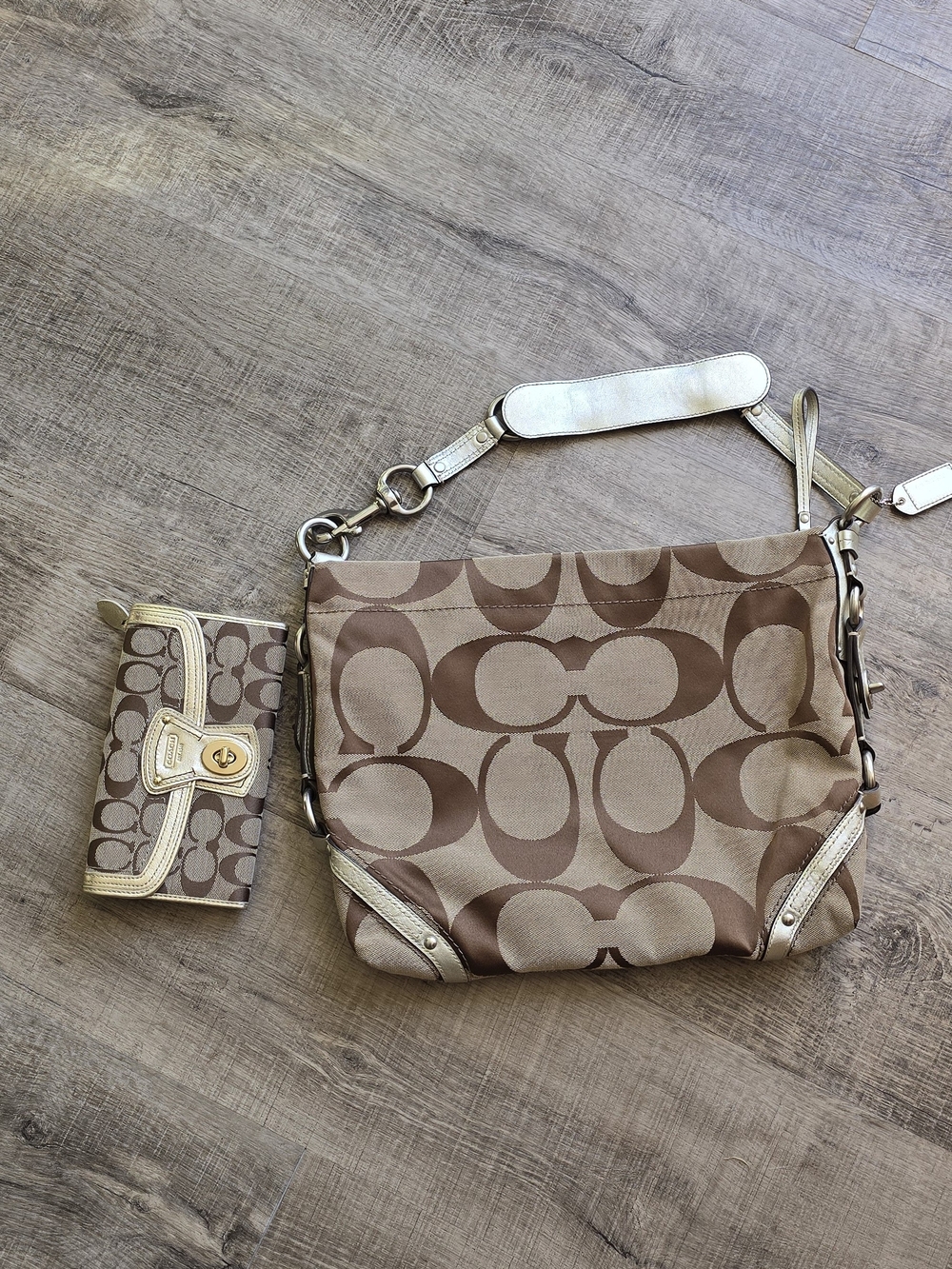 Vintage Coach Carly Hobo bag & Matching Wallet